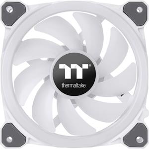 Thermaltake Riing Trio 12 RGB Radiator Fan White TT Premium Edition PC-ventilator Wit (b x h x d) 120 x 25 x 120 mm Incl. LED-verlichting