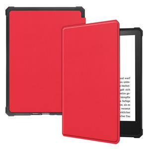 Lunso sleepcover hoes - Kindle Paperwhite 2021 (6.8 inch) - Rood