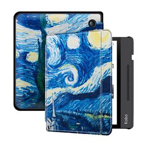 Lunso sleepcover flip hoes - Kobo Libra H20 (7 inch) - Van Gogh Schilderij