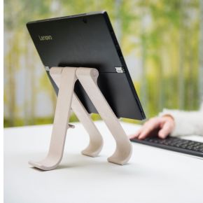 R-Go Tools R-Go Treepod Biobased laptopstandaard, zilver