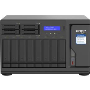 QNAP Systems TVS-h1288X-W1250-16G NAS 12-Bay [0/8 HDD/SSD + 0/4 SSD, 2x M.2 SSD-Steckplatz, 4x 2,5 GbE, 2x 10 GbE, 5x USB 3.1, 3x PCIe-Steckplatz, 16G