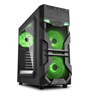 lalashops AMD Ryzen 5 5600G Game Computer / Gaming PC GROEN - 16GB RAM - 480GB SSD - RX Vega 7 - Windows 11 PRO