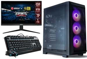 AMD 3000G aRGB Budget Game PC SET- 24" 1ms Scherm - Toetsenbord en Muis - 16GB (2x8, 3200MHz) RAM - 480GB SSD - RX Vega 3 - Windows 11