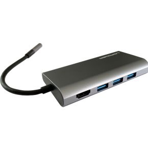 lcpower LC Power LC-HUB-C-MULTI-5 - docking station - USB-C - HDMI - GigE