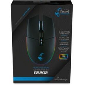 Mediarange MRGS202 muis Rechtshandig USB Type-A Optisch 4000 DPI