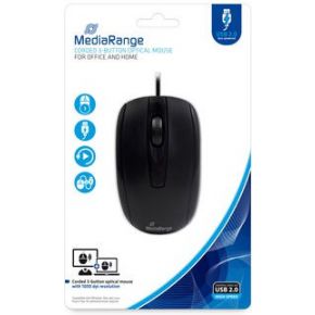 Mediarange MROS211 muis USB Type-A Optisch 1000 DPI Ambidextrous