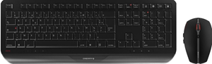 Cherry GENTIX DESKTOP - Tastatur & Maus Set - Französisch - Schwarz