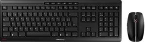 Cherry STREAM DESKTOP RECHARGE - Keyboard and mouse set - Belgium - Zwart