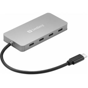 Sandberg 136-41 interface hub USB 3.2 Gen 1 (3.1 Gen 1) Type-C 10000 Mbit/s Grijs