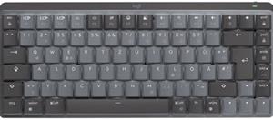 Logitech MX Mechanical Mini Minimalist, Wireless Illuminated Performance Tastatur, Linear Switches, Graphit
