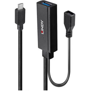 Lindy - USB-Adapter - USB Typ A, Micro-USB Typ B (W) zu USB-C (M) - USB 3.2 Gen 1 - 5 m - rund