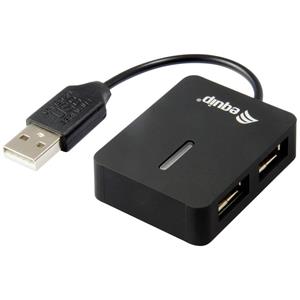 Equip 2 poorten USB 2.0-hub Zwart