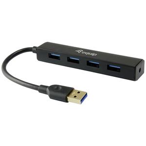 Equip 4 poorten USB 3.0-hub Zwart