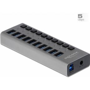 Delock - Hub - 10 x SuperSpeed USB 3.0 - Desktop