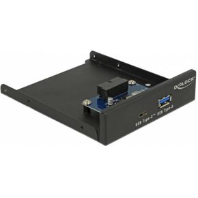 Delock 3.5" USB 3.1 Gen 1 Front Panel 1x USB Type-C + 1x USB Typ-A, Frontpanel