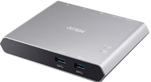 ATEN 2-Port USB-C Gen 1 Dock Switch USB-Hubs - 2 - Schwarz