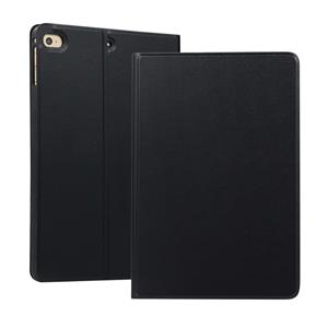 Effen kleur elastische holster horizontale Flip lederen case voor iPad Mini 4/Mini 5 met houder & slaap/Wake-up functie (zwart)