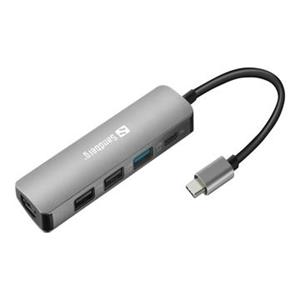 SANDBERG USB C Dock HDMI 3xUSB PD 100W