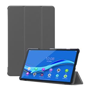 Lunso 3-Vouw sleepcover hoes - Lenovo Tab M10 FHD Plus (x606F) - Grijs