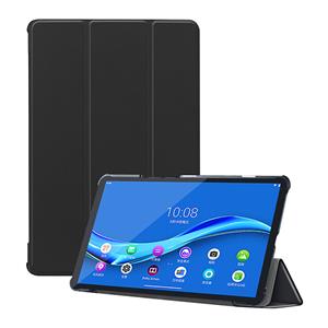 Lunso 3-Vouw sleepcover hoes - Lenovo Tab M10 FHD Plus (x606F) - Zwart