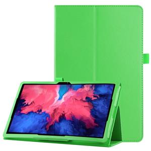 Lunso Stand flip sleepcover hoes - Lenovo Tab P11 Pro - Groen