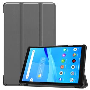 Lunso 3-Vouw sleepcover hoes - Lenovo Tab M8 - Grijs