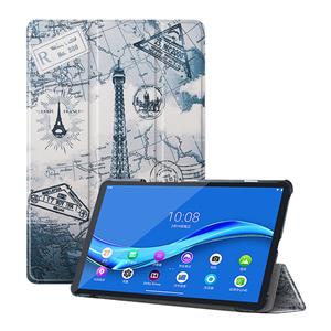 Lunso 3-Vouw sleepcover hoes - Lenovo Tab M10 FHD Plus (x606F) - Eiffeltoren