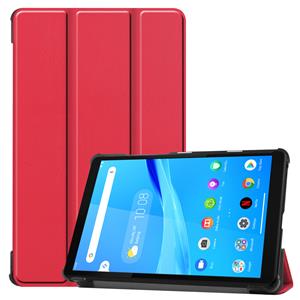 Lunso 3-Vouw sleepcover hoes - Lenovo Tab M8 - Rood
