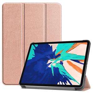 Lunso 3-Vouw sleepcover hoes - iPad Pro 12.9 inch (2020) - Rose Goud