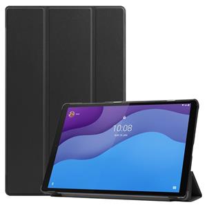 Lunso 3-Vouw sleepcover hoes - Lenovo Tab M10 HD Gen 2 (2e generatie) - Zwart