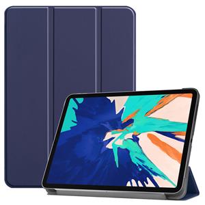 Lunso 3-Vouw sleepcover hoes - iPad Pro 12.9 inch (2020) - Blauw