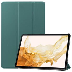 3-Vouw sleepcover hoes - Samsung Galaxy Tab S7 Plus / Tab S8 Plus - Groen