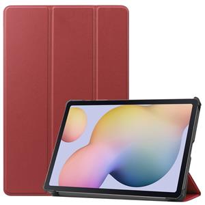 3-Vouw sleepcover hoes - Samsung Galaxy Tab S7 / Tab S8 - Bordeaux Rood