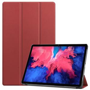 3-Vouw sleepcover hoes - Lenovo Tab P11 / P11 Plus - Bordeaux Rood