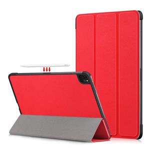 Lunso 3-Vouw sleepcover hoes - iPad Pro 11 inch (2018/2020/2021) - Rood
