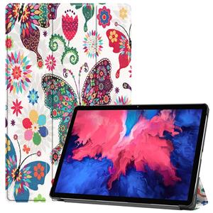 3-Vouw sleepcover hoes - Lenovo Tab P11 - Vlinders