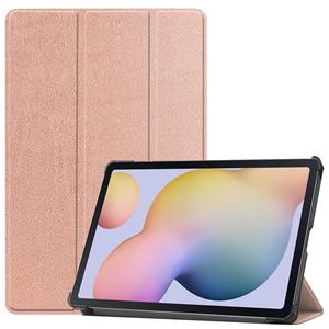 Lunso 3-Vouw sleepcover hoes - Samsung Galaxy Tab S7 / Tab S8 - Rose Goud