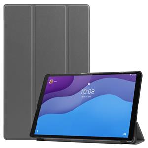 Lunso 3-Vouw sleepcover hoes - Lenovo Tab M10 HD Gen 2 (2e generatie) - Grijs