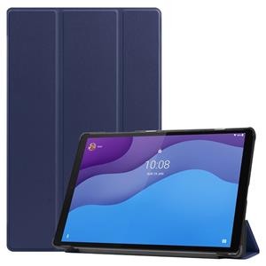 Lunso 3-Vouw sleepcover hoes - Lenovo Tab M10 HD Gen 2 (2e generatie) - Donkerblauw