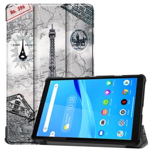 Lunso 3-Vouw sleepcover hoes - Lenovo Tab M8 - Eiffeltoren