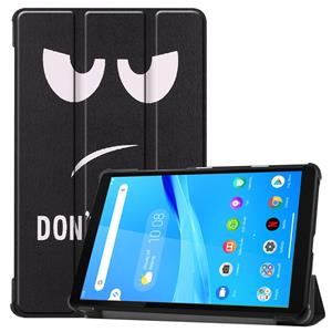 Lunso 3-Vouw sleepcover hoes - Lenovo Tab M8 - Don't Touch