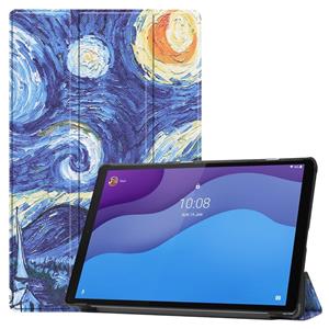 Lunso 3-Vouw sleepcover hoes - Lenovo Tab M10 HD Gen 2 (2e generatie) - Van Gogh Schilderij