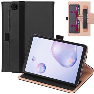 Lunso Luxe stand flip sleepcover hoes - Samsung Galaxy Tab A7 (2020) - Zwart
