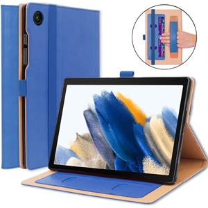 Lunso Luxe stand flip sleepcover hoes - Samsung Galaxy Tab A8 (2021) - Blauw