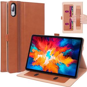 Lunso Luxe stand flip sleepcover hoes - Lenovo Tab P11 Pro - Bruin