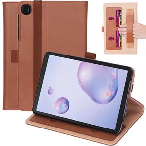 Lunso Luxe stand flip sleepcover hoes - Samsung Galaxy Tab A7 (2020) - Bruin