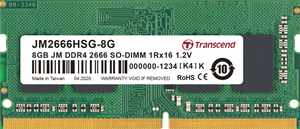 TRANSCEND JetRAM JM2666HSG-8G - Geheugen