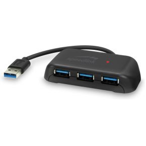 SPEEDLINK SNAPPY EVO USB Hub, 4-Port, USB 3.0, USB 3.1 Gen 1, USB 3.2 Gen 1 (5 Gbit-s), Passive, black