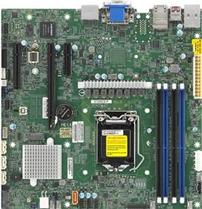 Supermicro X12SCZ-F Moederbord - Intel W480 - Intel LGA1200 socket - DDR4 RAM - Micro-ATX