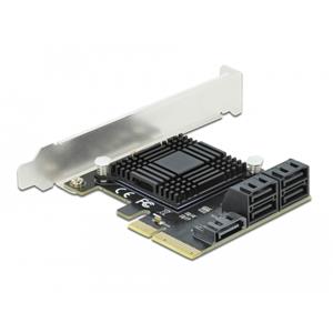 DeLOCK 5 port SATA PCI Express x4 Card Low Profile